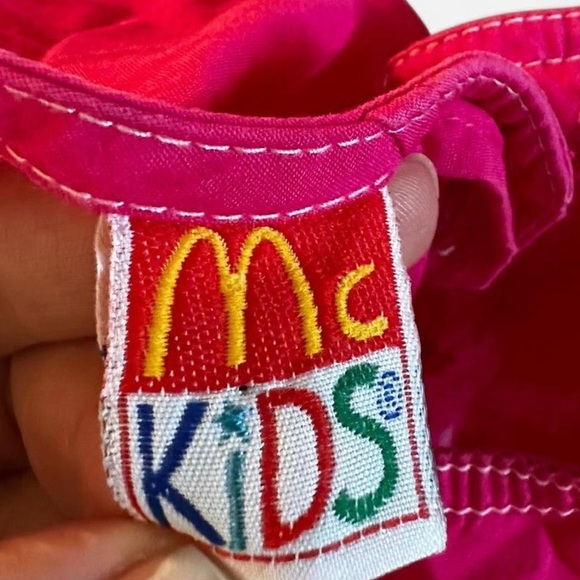 Vintage McDonalds McKids Pink embroidered floral tank top - Picture 2 of 4